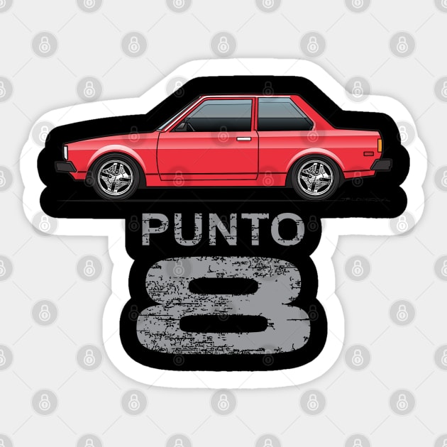 Punto 8 Red Sticker by JRCustoms44